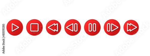 Play Media Icon Button