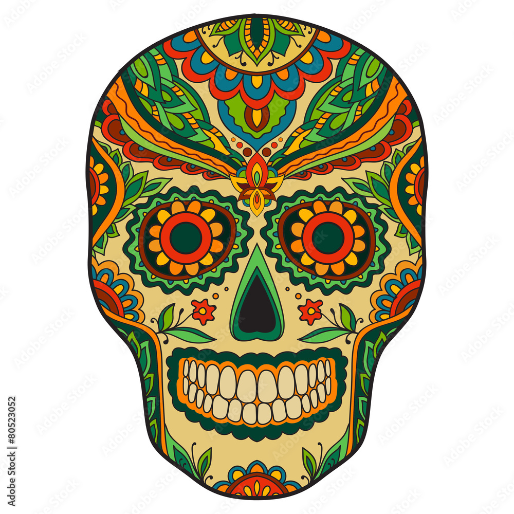 Print mexican traditional scull Print mexican traditional scull