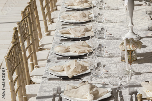 Decor Tables  Chairs Cutlery Party