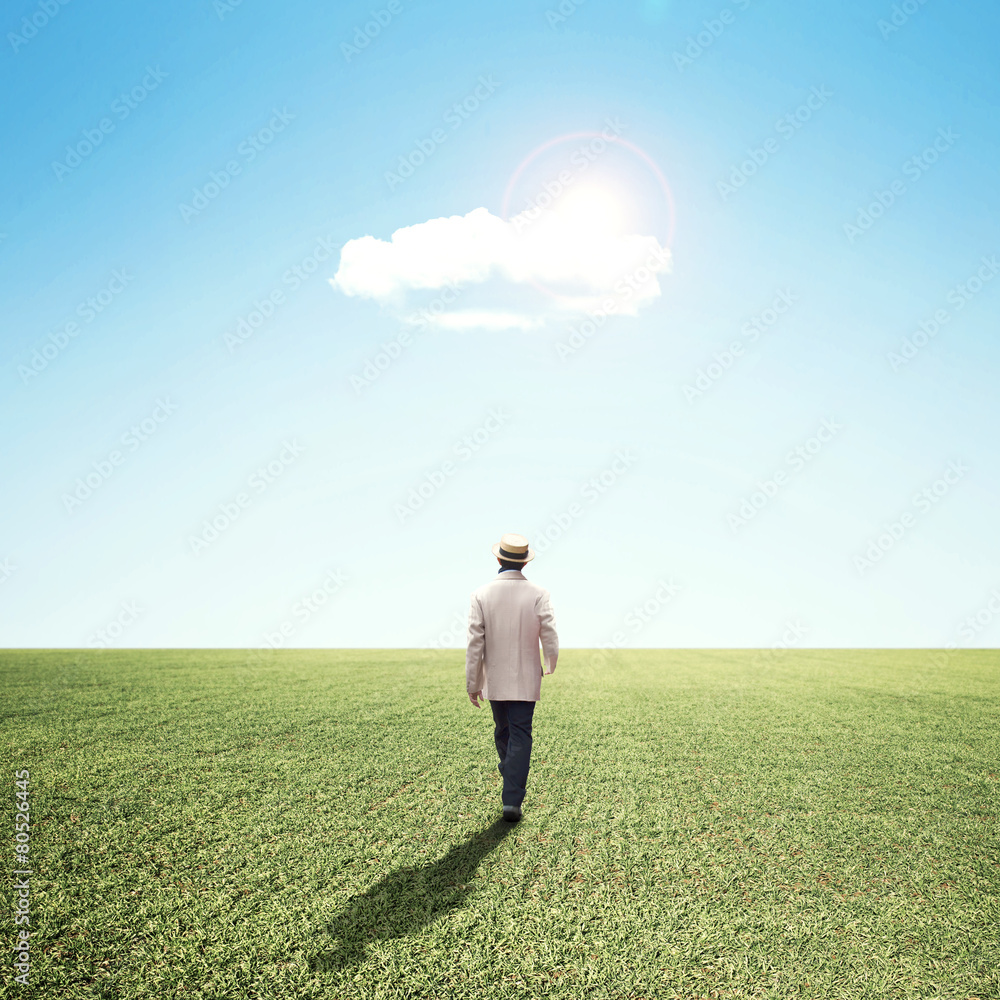 well dressed man walking nowhere under the sun well dressed man walking nowhere under the sun