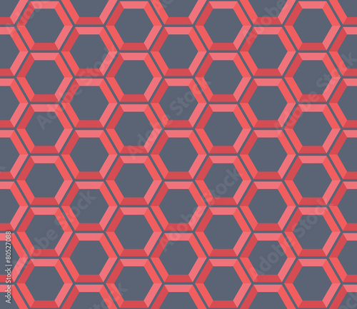 Seamless hexagonal vector pattern background