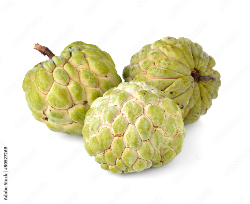 Noni fruits on white background Noni fruits on white background