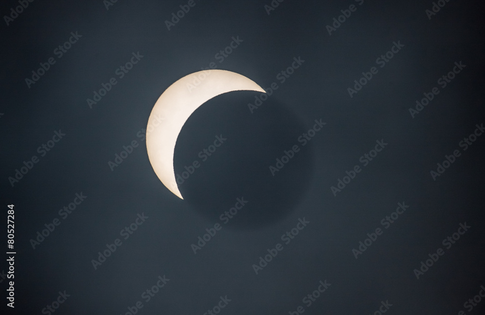 Obraz premium Partielle Sonnenfinsternis