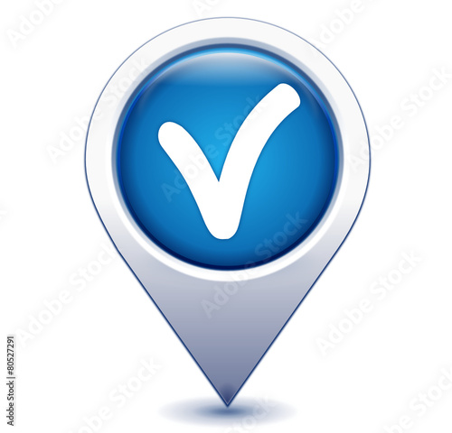 cocher sur marqueur géolocalisation bleu