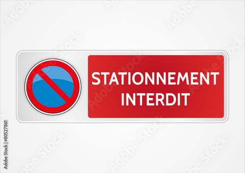 Panneau stationnement interdit