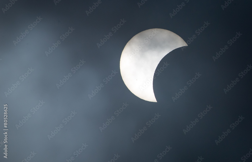 Naklejka premium Partielle Sonnenfinsternis