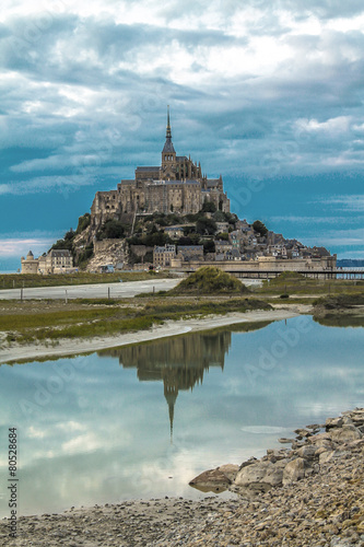 View of Mont Saint-Michel, Normandy, France