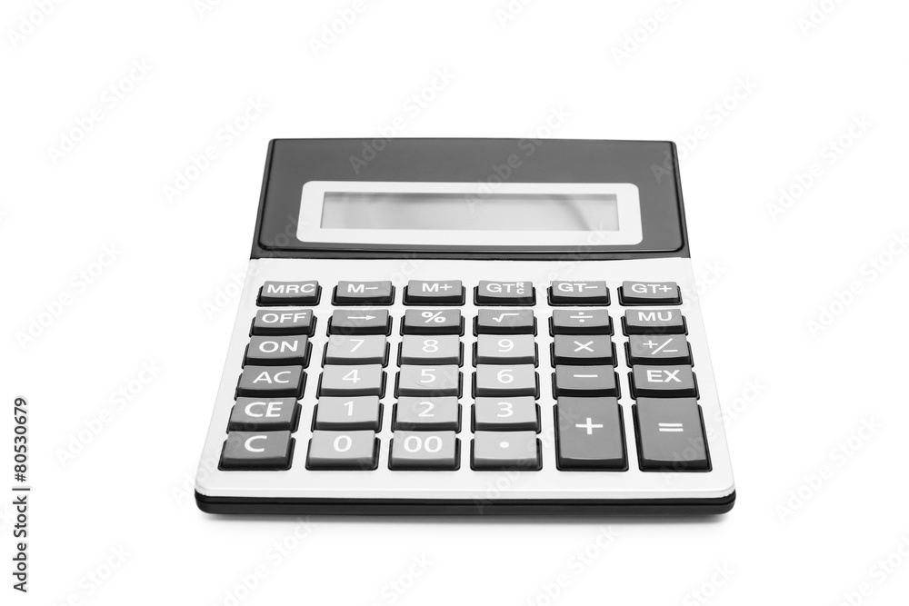 calculator on a white background calculator on a white background