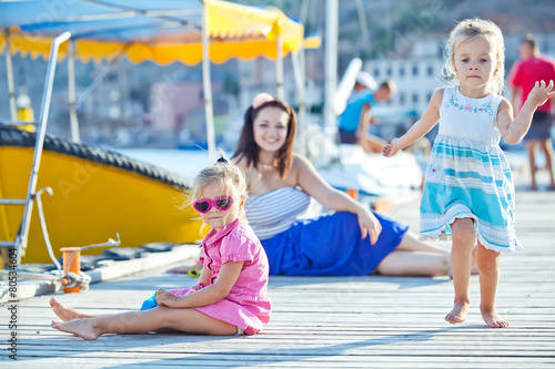 Happy Family by the Sea 