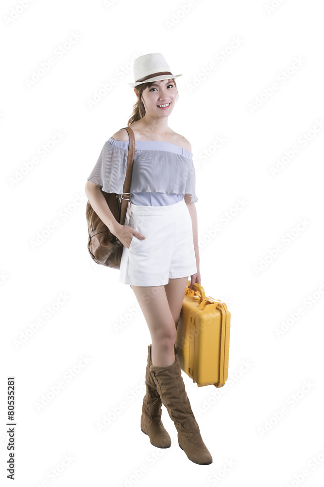 asian beautyful woman who goes for a trip asian beautyful woman who goes for a trip