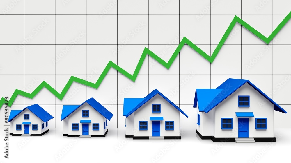 House. 3D. Homes increasing in value (Clipping path) House. 3D. Homes increasing in value (Clipping path)