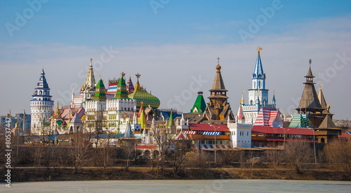 Beautiful fabulous city with towers and Terem in Moscow