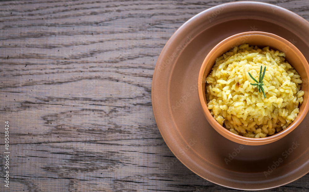 Risotto with saffron Risotto with saffron