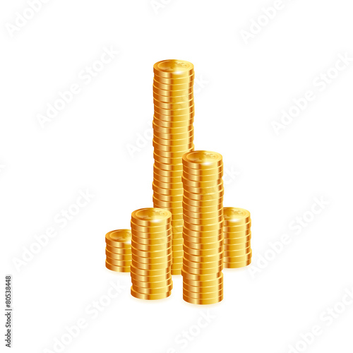 Money coins. Vector