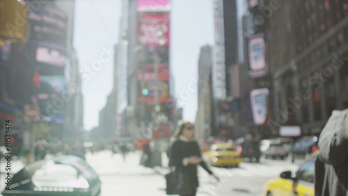 Times Square, New York on a bright sunny day