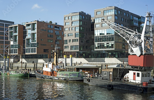 Traditionsschiffe im Sandtorhafen in Hamburg,Deutschland