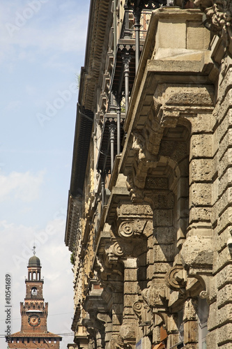 Dante Street in Milan. Lombardy. Italy photo