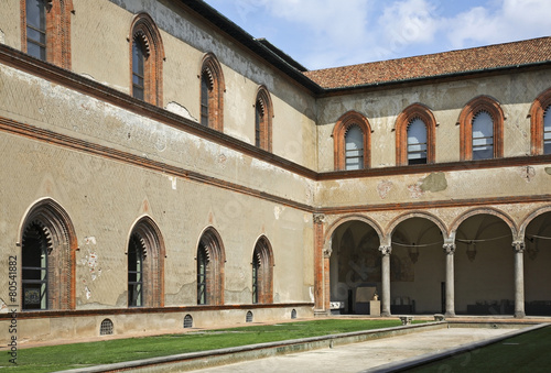 Sforza Castle in Milan. Lombardy. Italy