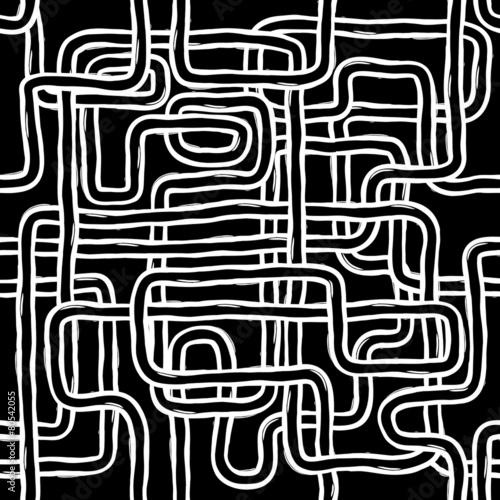 Seamless Tengled Abstract Lines