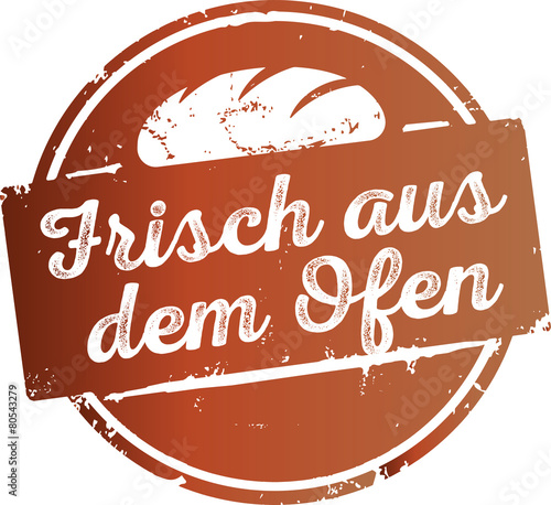 Stempel Frisch aus dem Ofen
