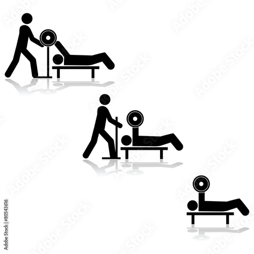 Lifting weight.Lifting weight