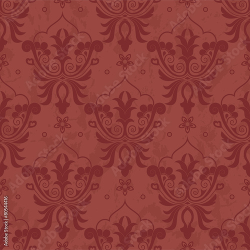 Vector seamless border in Victorian style