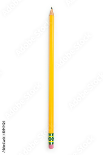 Pencil isolated on pure white background