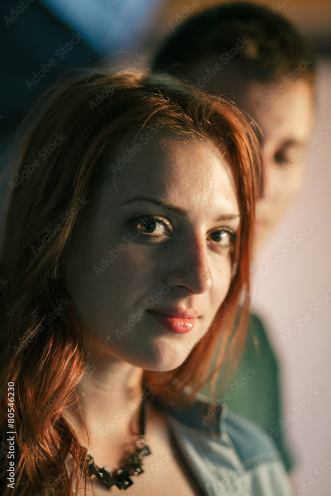 Beautiful woman smiling Beautiful woman smiling