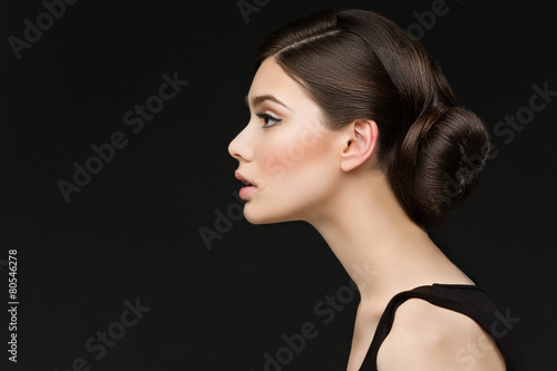 Girl with long neck