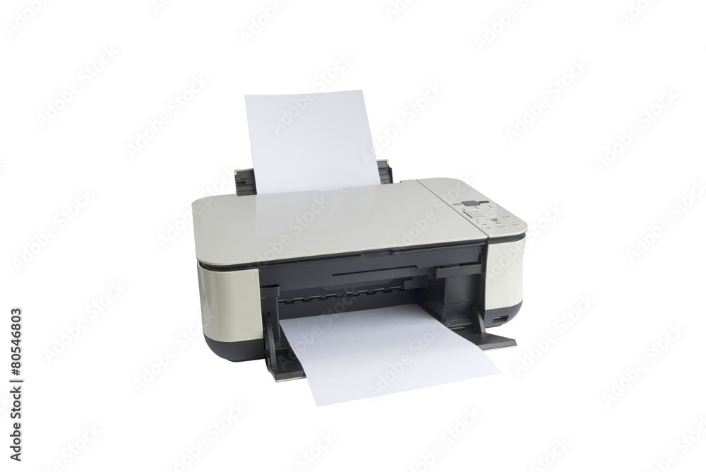 printer isolated on a white background printer isolated on a white background