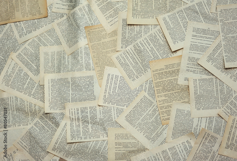 Obraz premium many pages from books