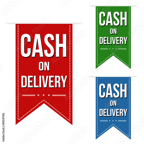 Cash on delivery banners