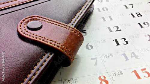 Notepad and calendar