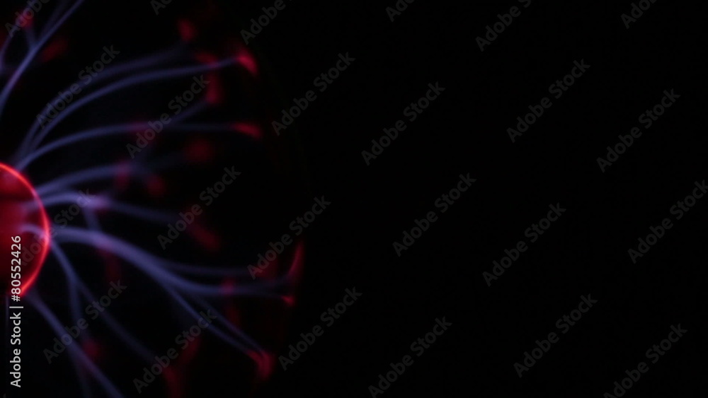 Electric lightnings in a transparent sphere Electric lightnings in a transparent sphere