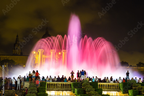 Magic Fountain light show in Barcelona