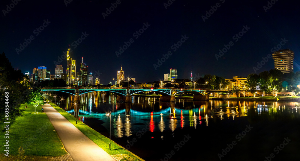 Frankfurt am Main during sunset