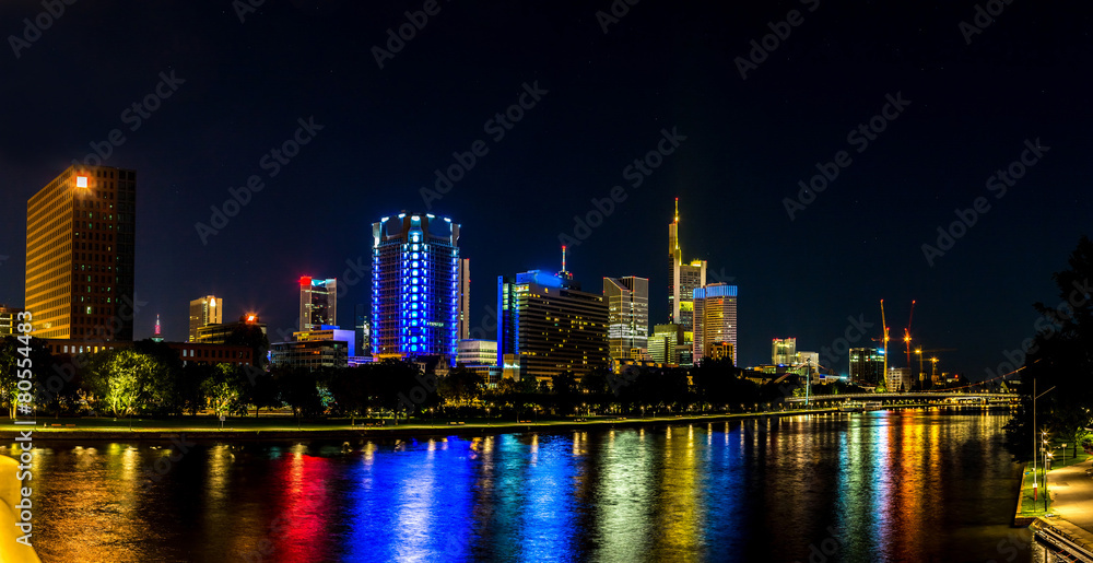 Frankfurt am Main during sunset