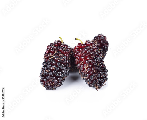 mulberry isolated on white background