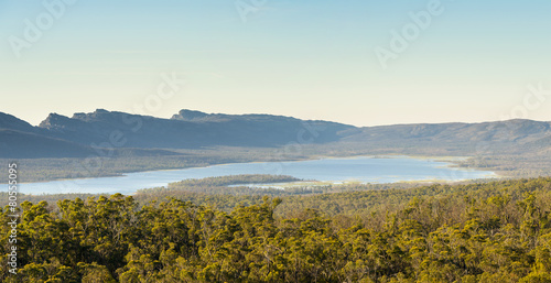 Lake Wartook reservoir in the Grampians National Park, Victoria, Australia photo