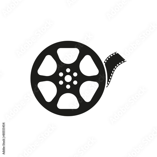 Fototapet The video icon. Movie symbol. Flat