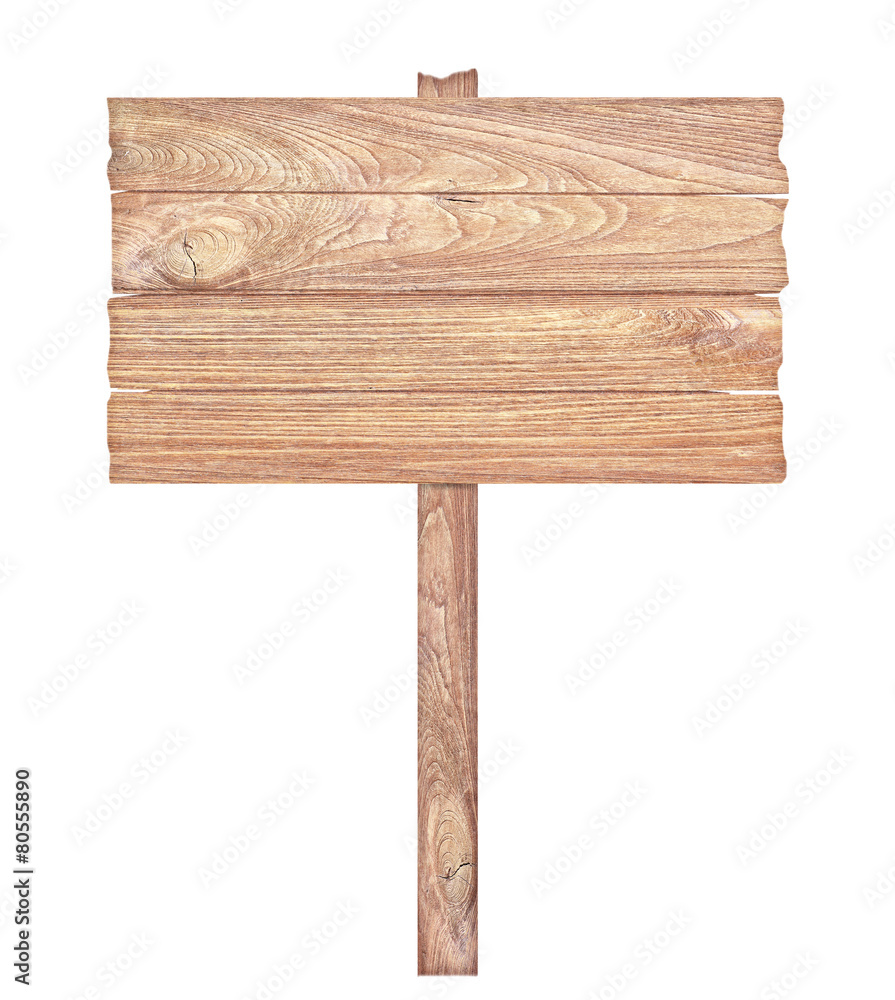 Wooden sign isolated on white. Wood old planks sign. Wooden sign isolated on white. Wood old planks sign.