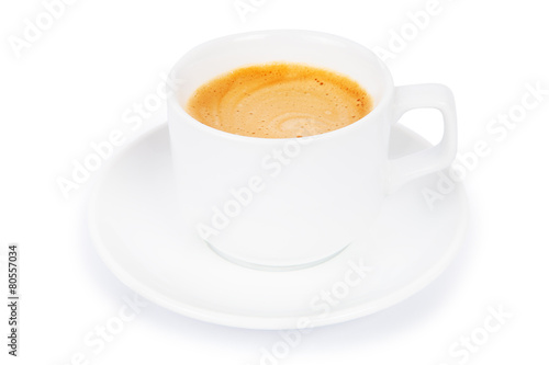 cup coffee isolated on white