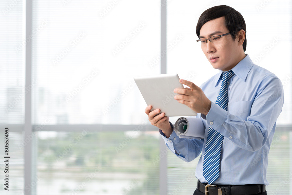 Engineer with digital tablet Engineer with digital tablet