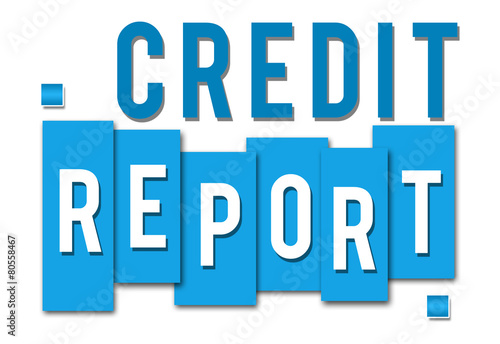Credit Report Blue Stripes