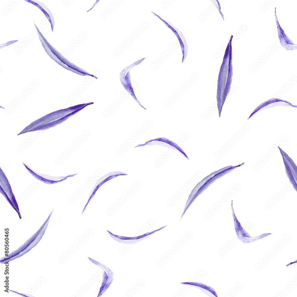 Watercolor Purple Petal Pattern Watercolor Purple Petal Pattern
