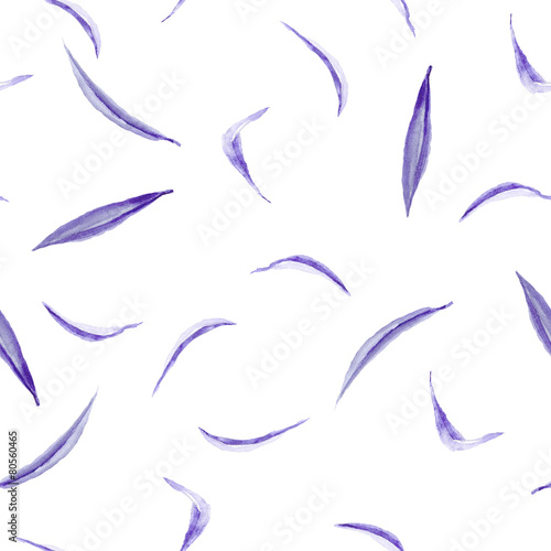 Watercolor Purple Petal Pattern