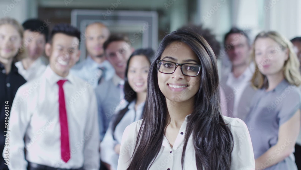 Portrait of attractive mixed ethnicity business team Portrait of attractive mixed ethnicity business team