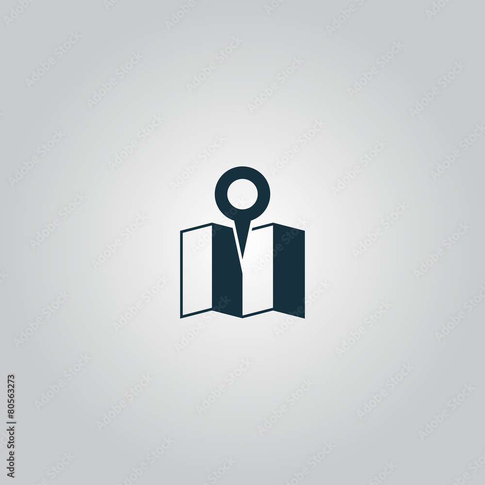 Flat location icon Flat location icon