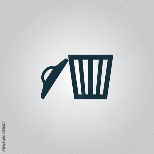 Trash can. Vector illustration