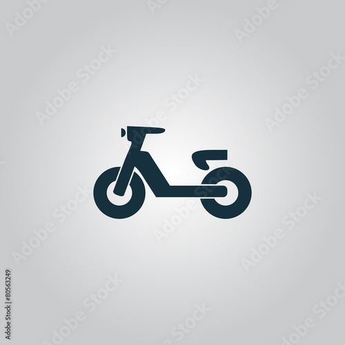 Scooter or moped, vector illustration